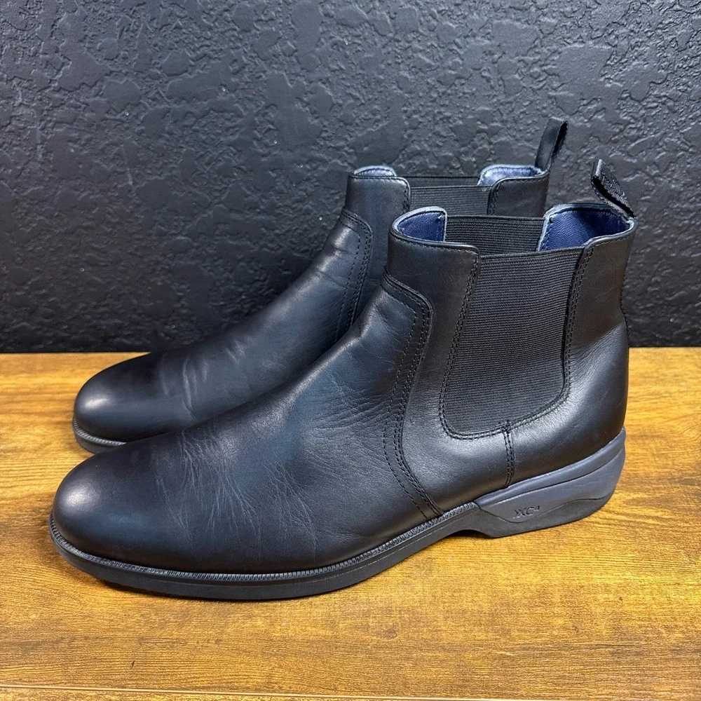 Johnston & Murphy XC4 Stanton 15-2765 Black Leather Chelsea Boot Mens 11M